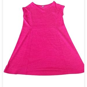 Talbots Pink Lightweight Short Sleeve Sweater Mini Dress Size 1X
